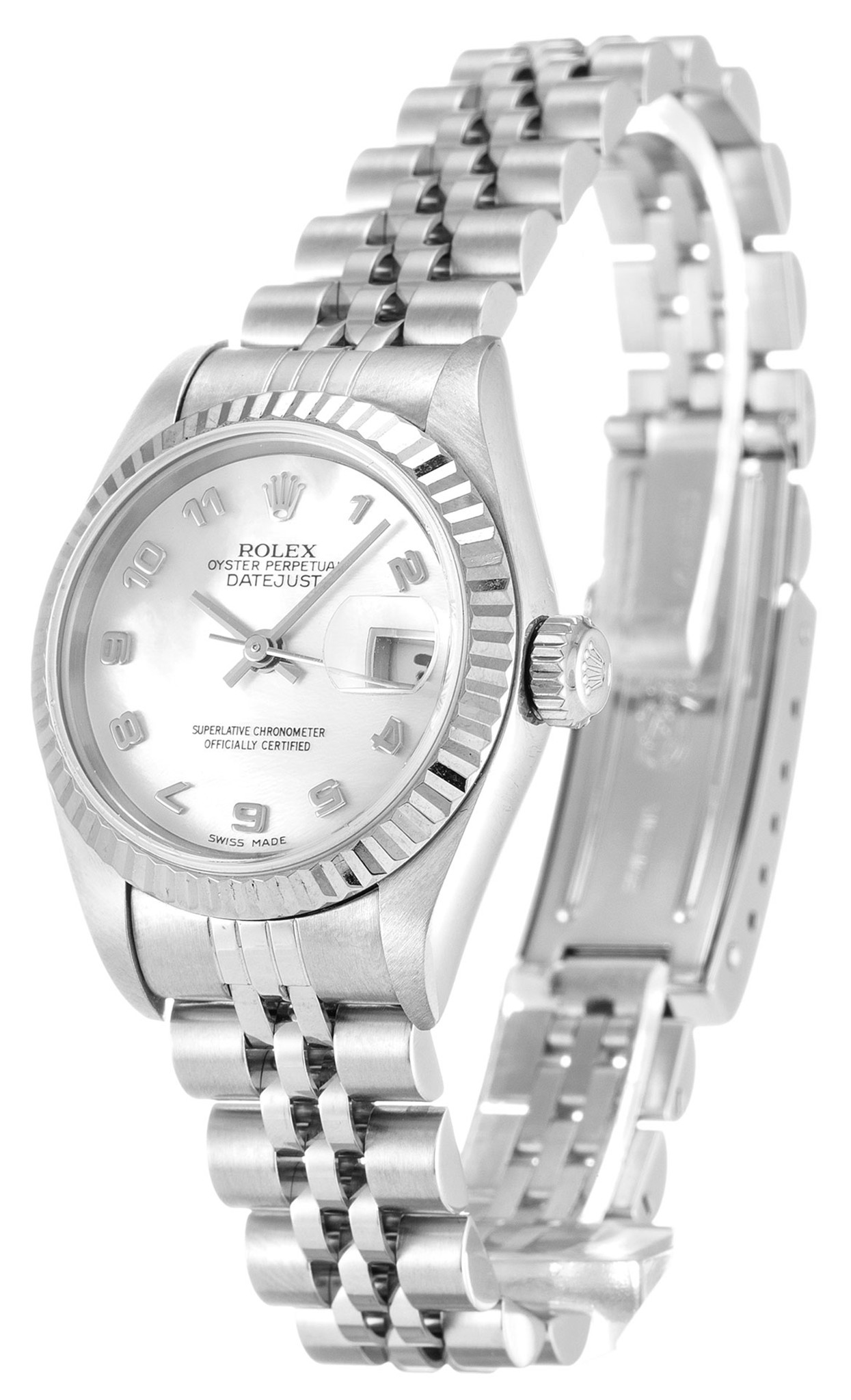 Rolex Datejust Quadrante bianco Number Marker Lady 79174 26MM-1