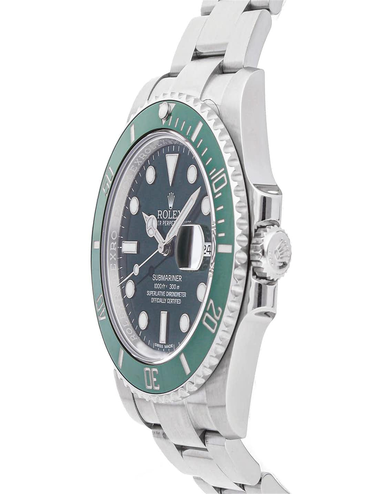 Rolex Submariner Verde Green Dia Nome 116610Lv 40MM-1