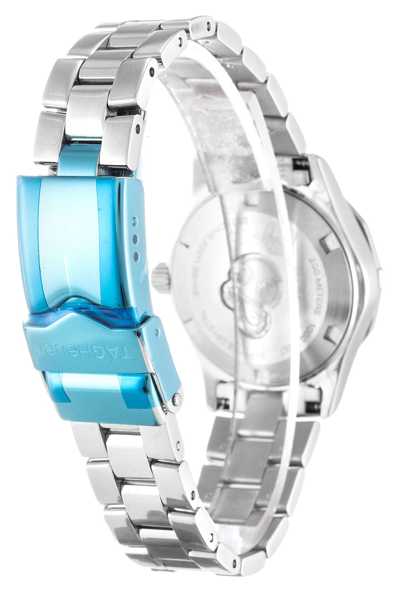 Tag Heuer Aquaracer Quadrante Nero Marcatori Diamanti Lady Waf141D.Ba0813 27MM-2