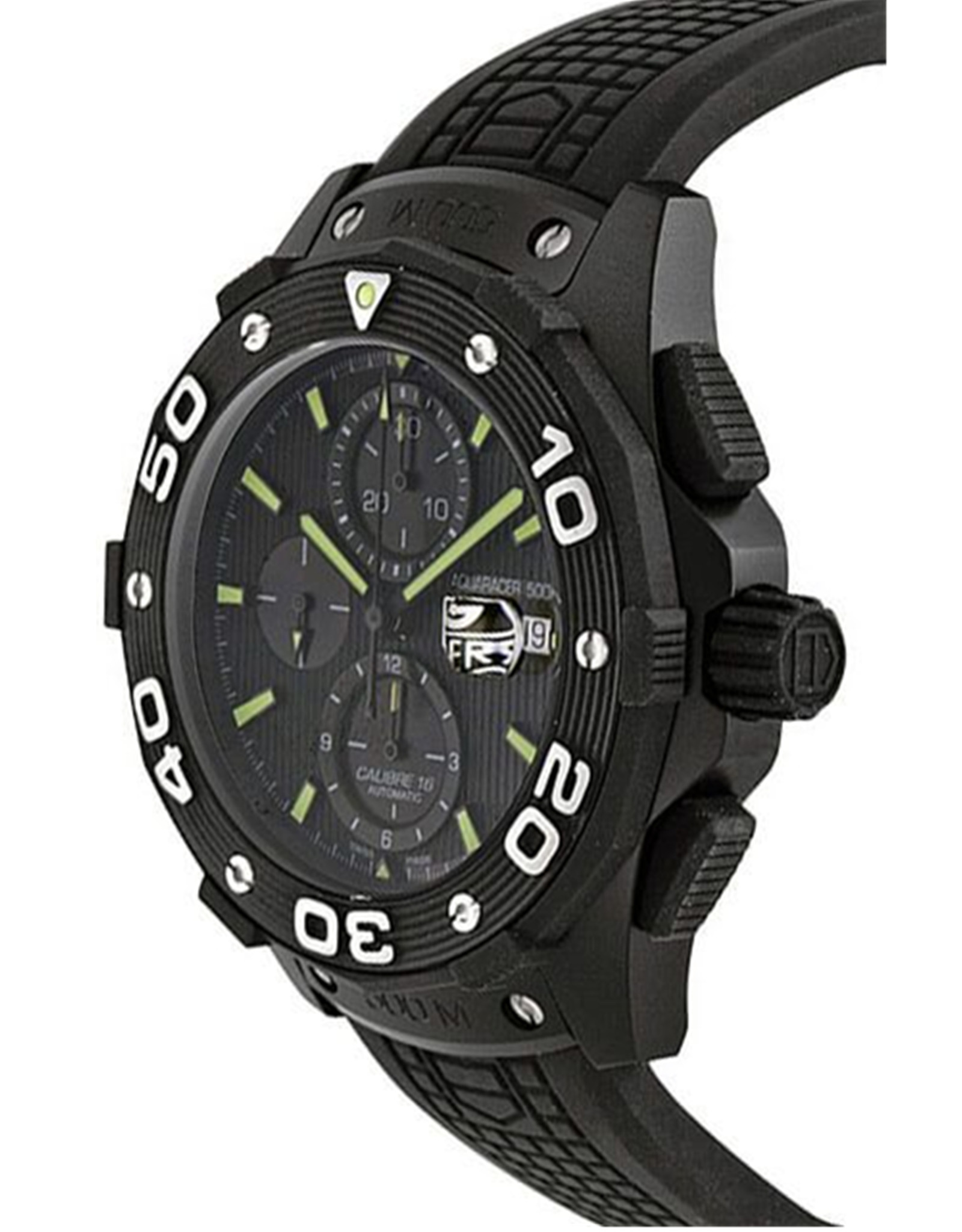 Tag Heuer Aquaracer Quadrante Nero Titanio Bezel Maschi'S Orologi Replica Caj2180.Ft6023 44MM-1