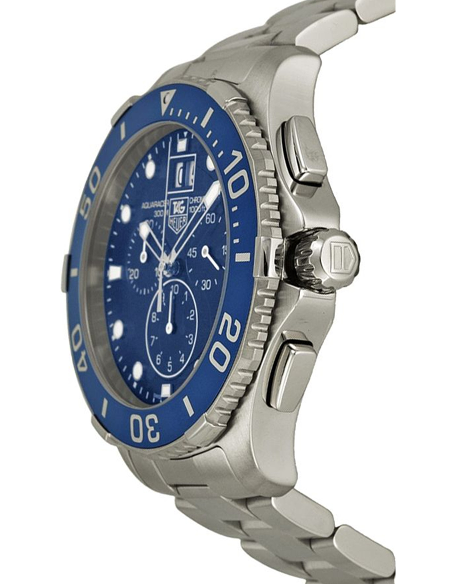 Tag Heuer Aquaracer Chronograph Quadrante blu Uomo Orologi Replica Can1011.Ba0821 43MM-1