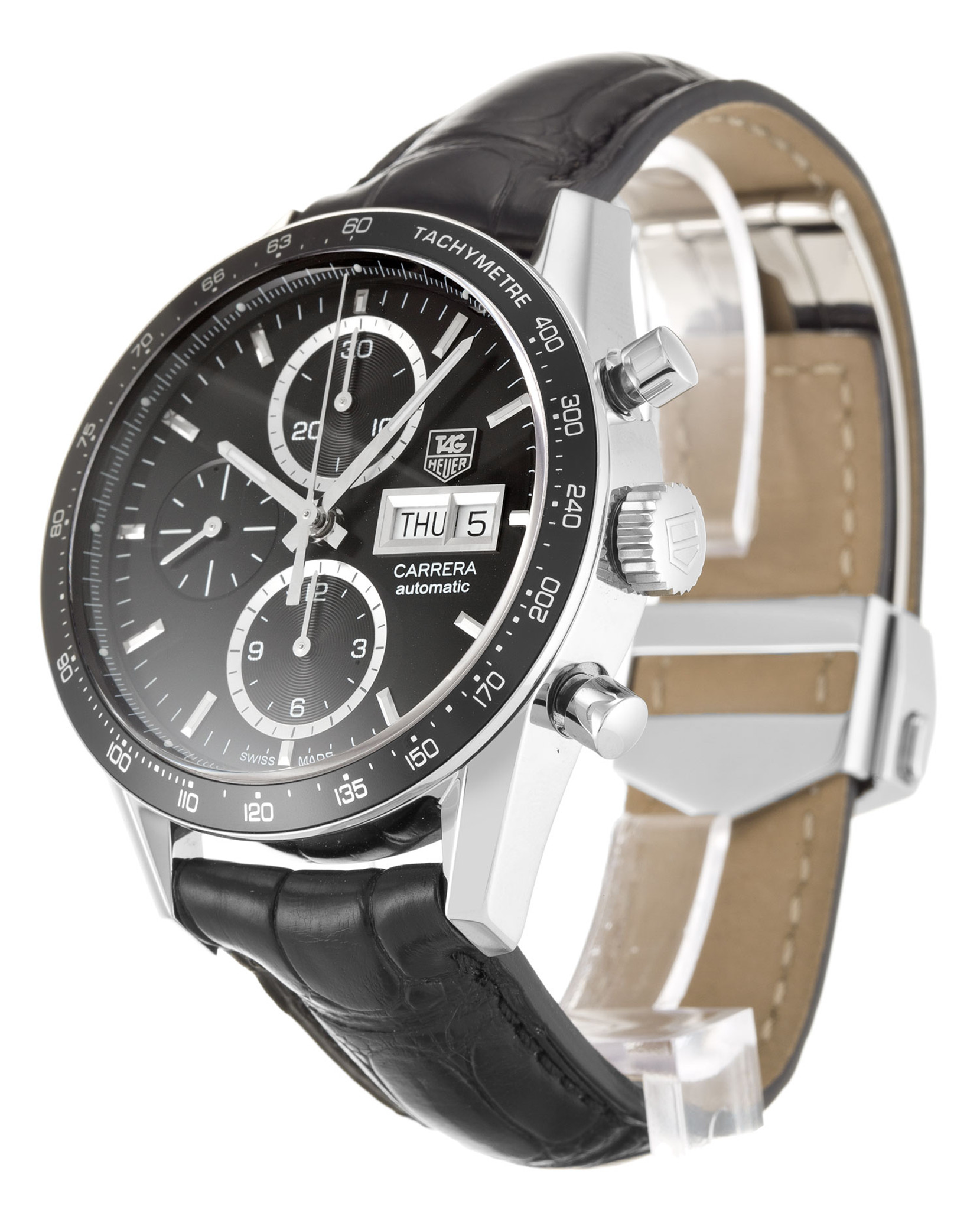 Tag Heuer Carrera Cv201Ag.Fc6266 Marcatori Di Bastoncini Neri 41MM-1