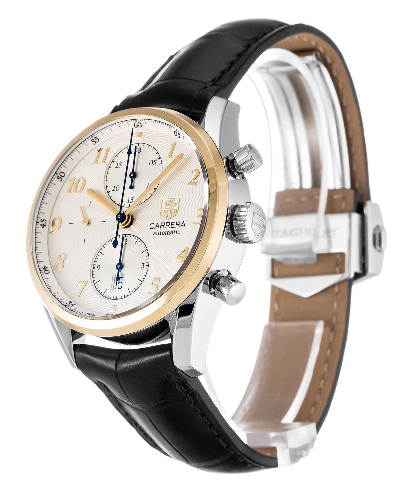 Tag Heuer Carrera Cas2150.Fc6291 Marcatori Di Quadrante Bianco 41MM-1