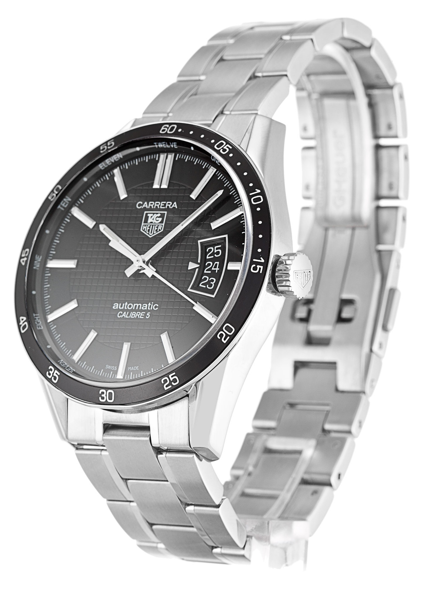 Tag Heuer Carrera Wv211M.Ba0787 Marcatori Di Bastoncini Neri 39MM-1