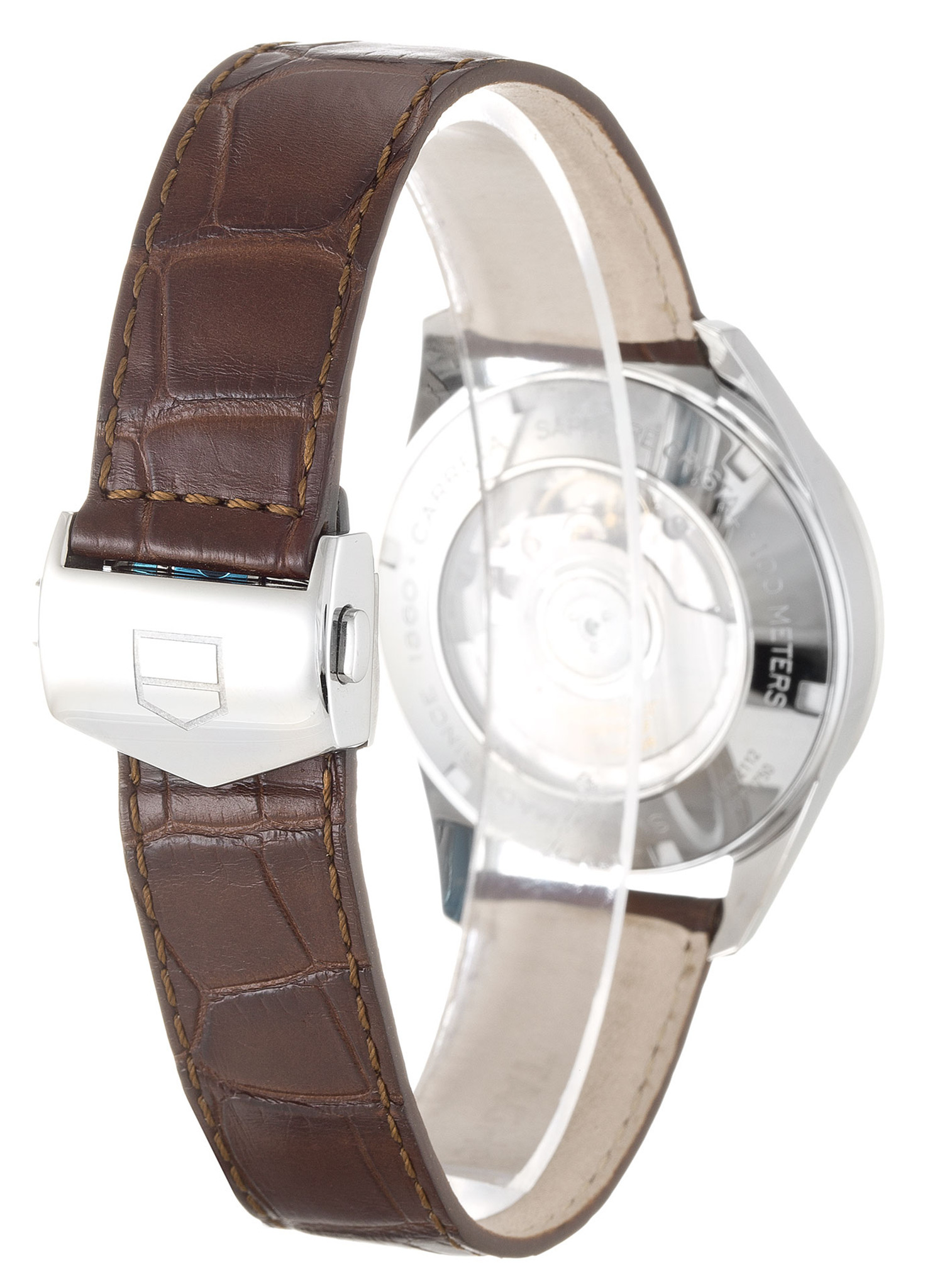 Tag Heuer Carrera È 2112.Fc6181 Cinghia Di Pelle Bianca 38MM-2