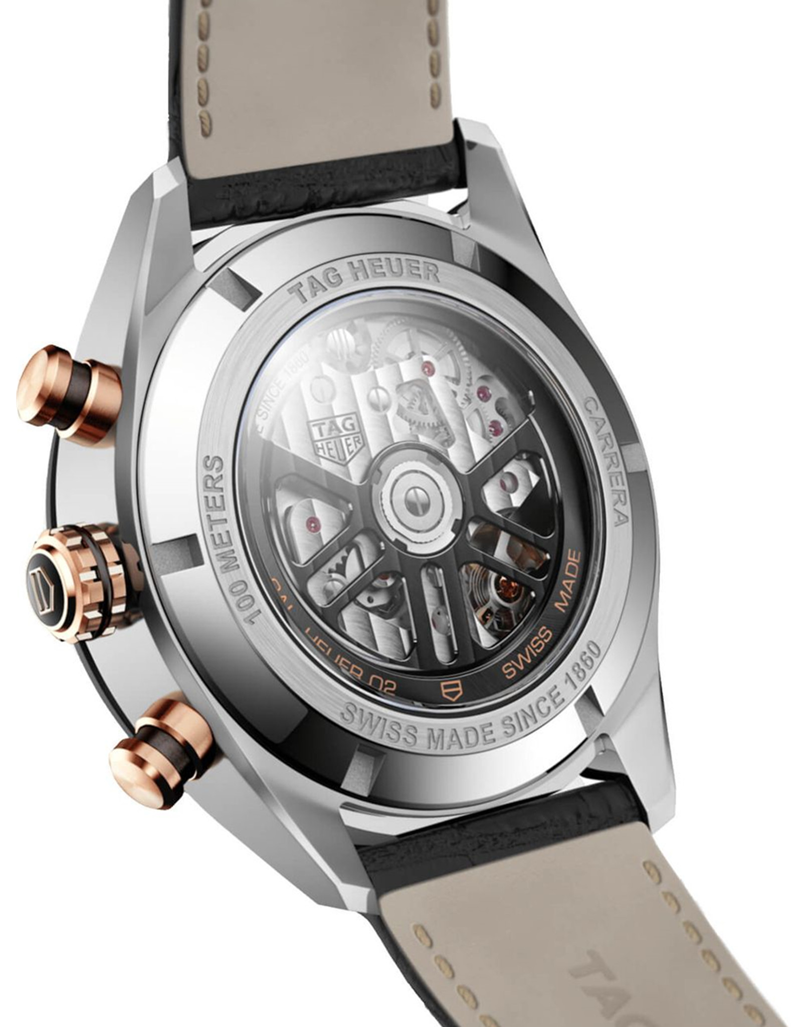 Tag Heuer Carrera Quadrante nero Cronografo Automatico Orologi Replica Maschile Cbn2A5A.Fc6481 44MM-2