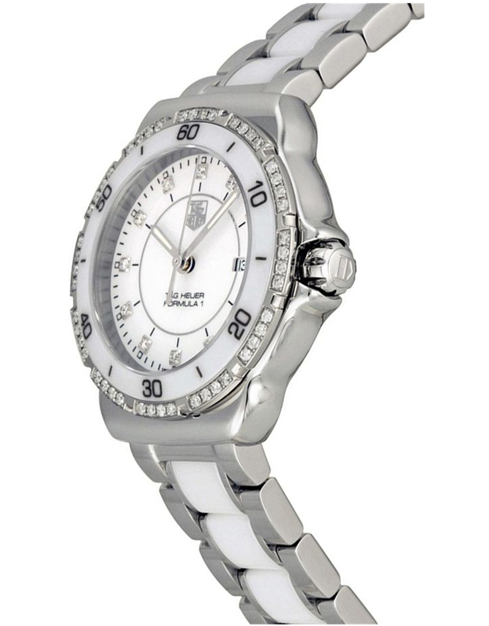 Tag Heuer FoRMula 1 Quadrante Bianco Set Con Diamanti Wah1313.Ba0868 32MM-1