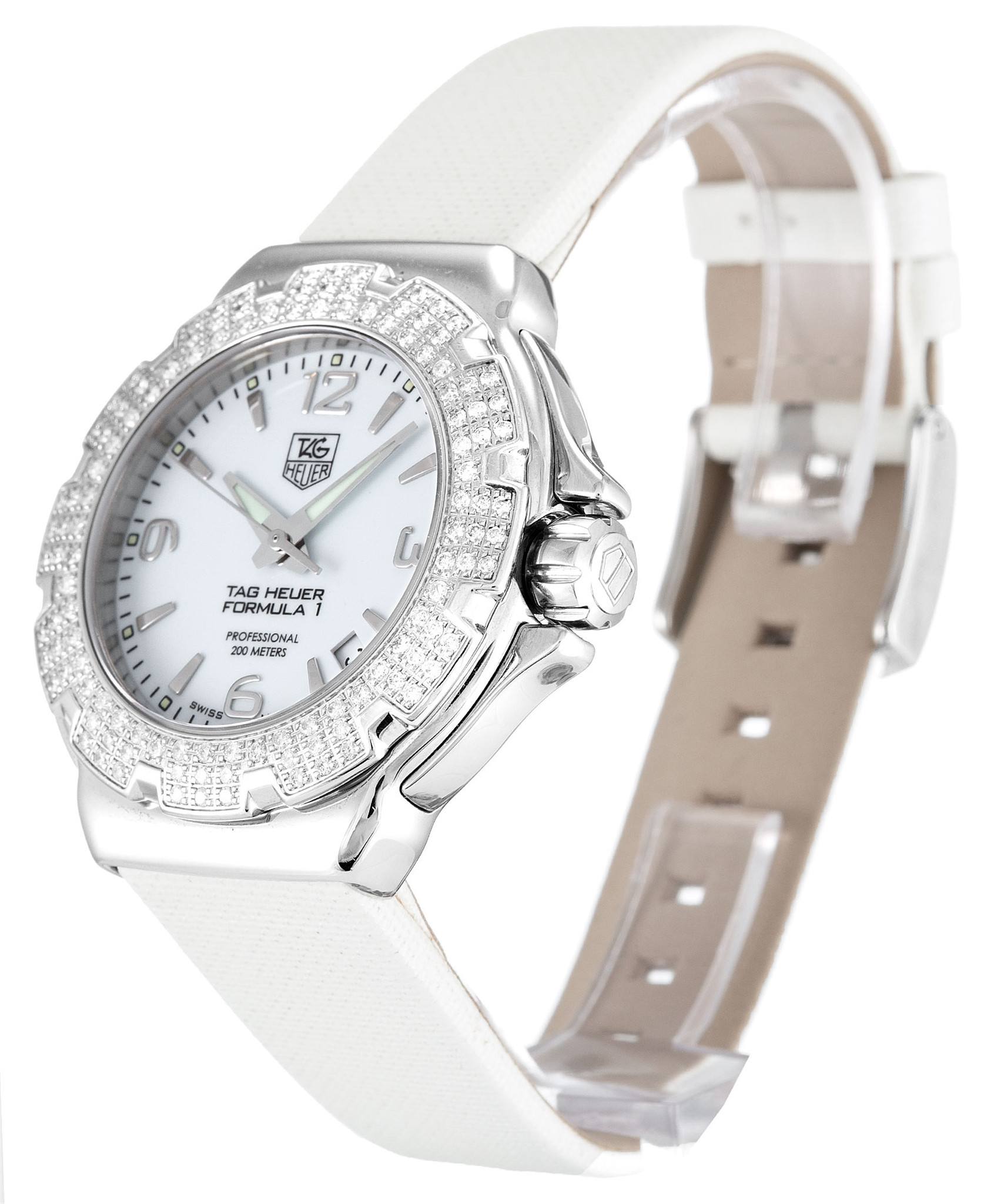 Tag Heuer FoRMula 1 Wac1215.Bc0840 Marcatori Di Bastoncini Bianchi 37MM-1