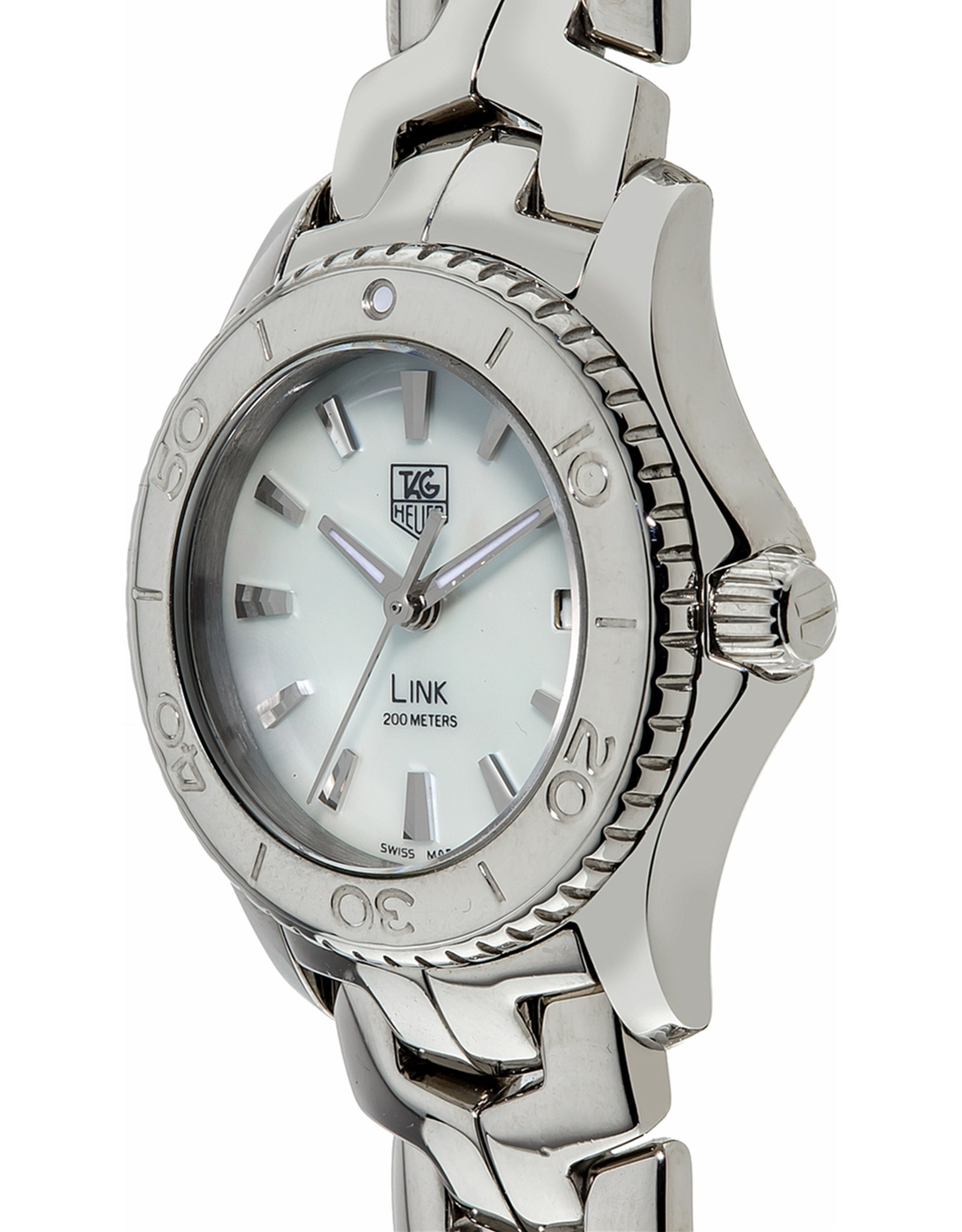 Tag Heuer Link Madre Perla Quadrante Bianco Wj1313.Ba0572 27MM-1