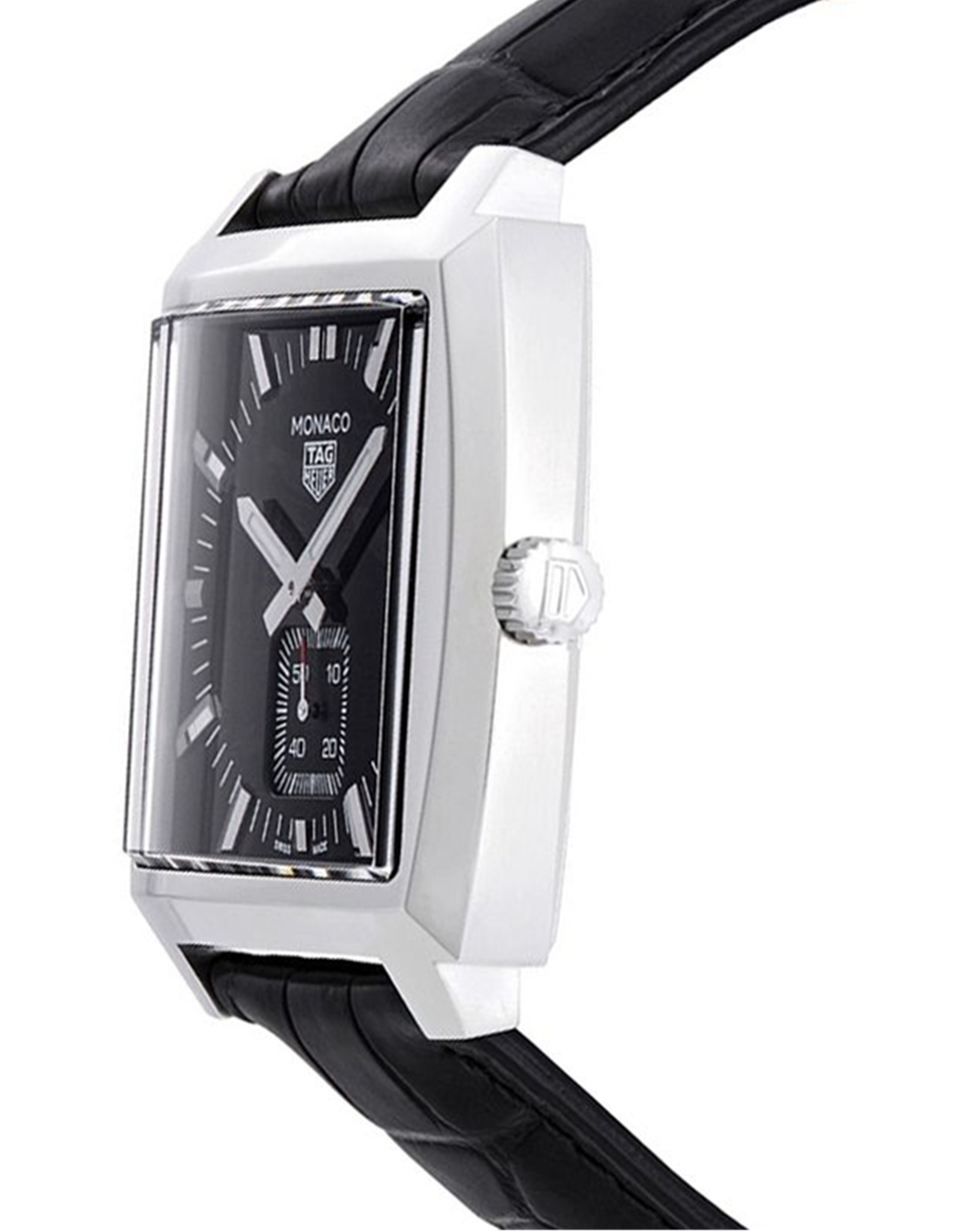 Tag Heuer Monaco Laccata Orologi Replica Da Uomo Con Quadrante Nero Waw131A.Fc6177 37MM-1