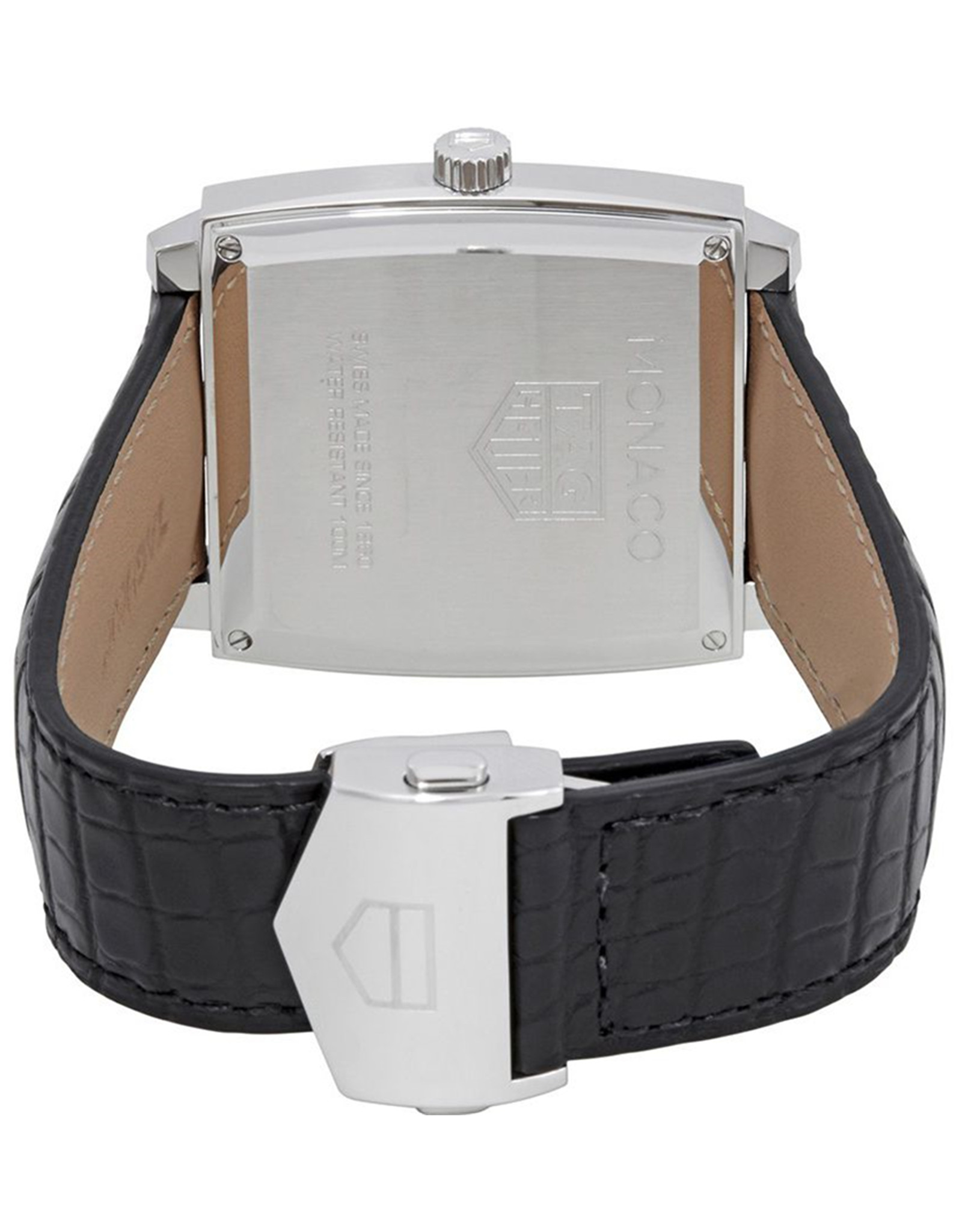 Tag Heuer Monaco Laccata Orologi Replica Da Uomo Con Quadrante Nero Waw131A.Fc6177 37MM-2