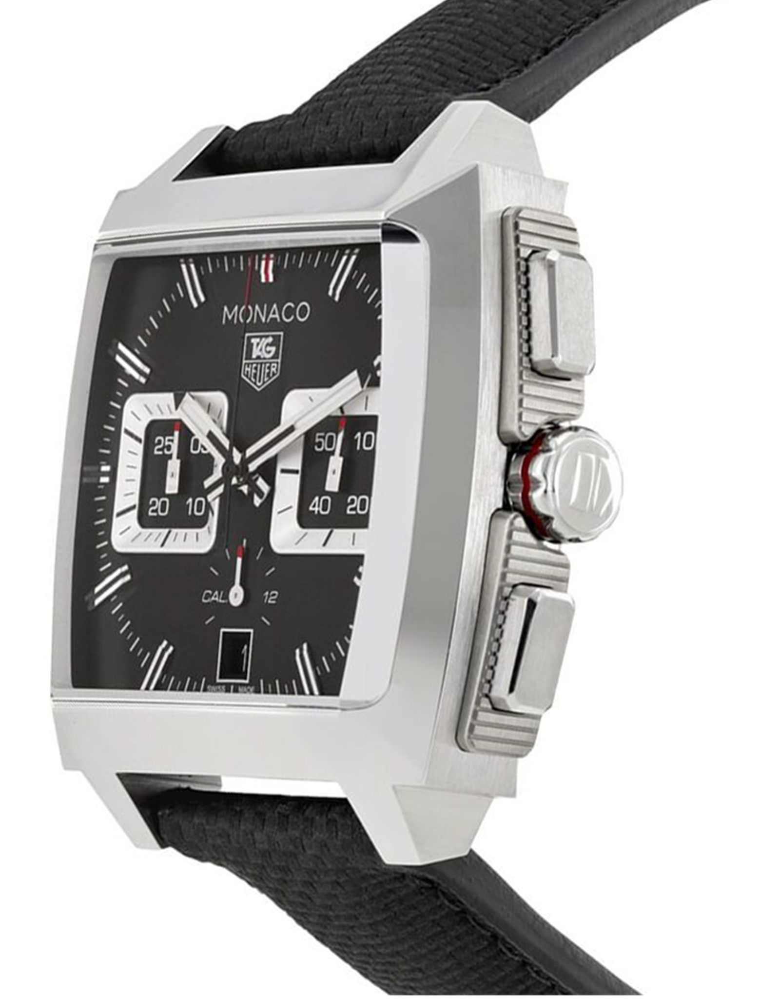 Tag Heuer Monaco Nera Quadrante Inossidabile Gallina In Acciaio Maschile Cal2113.Fc6536 Da 40,5 MM Quarzo-1