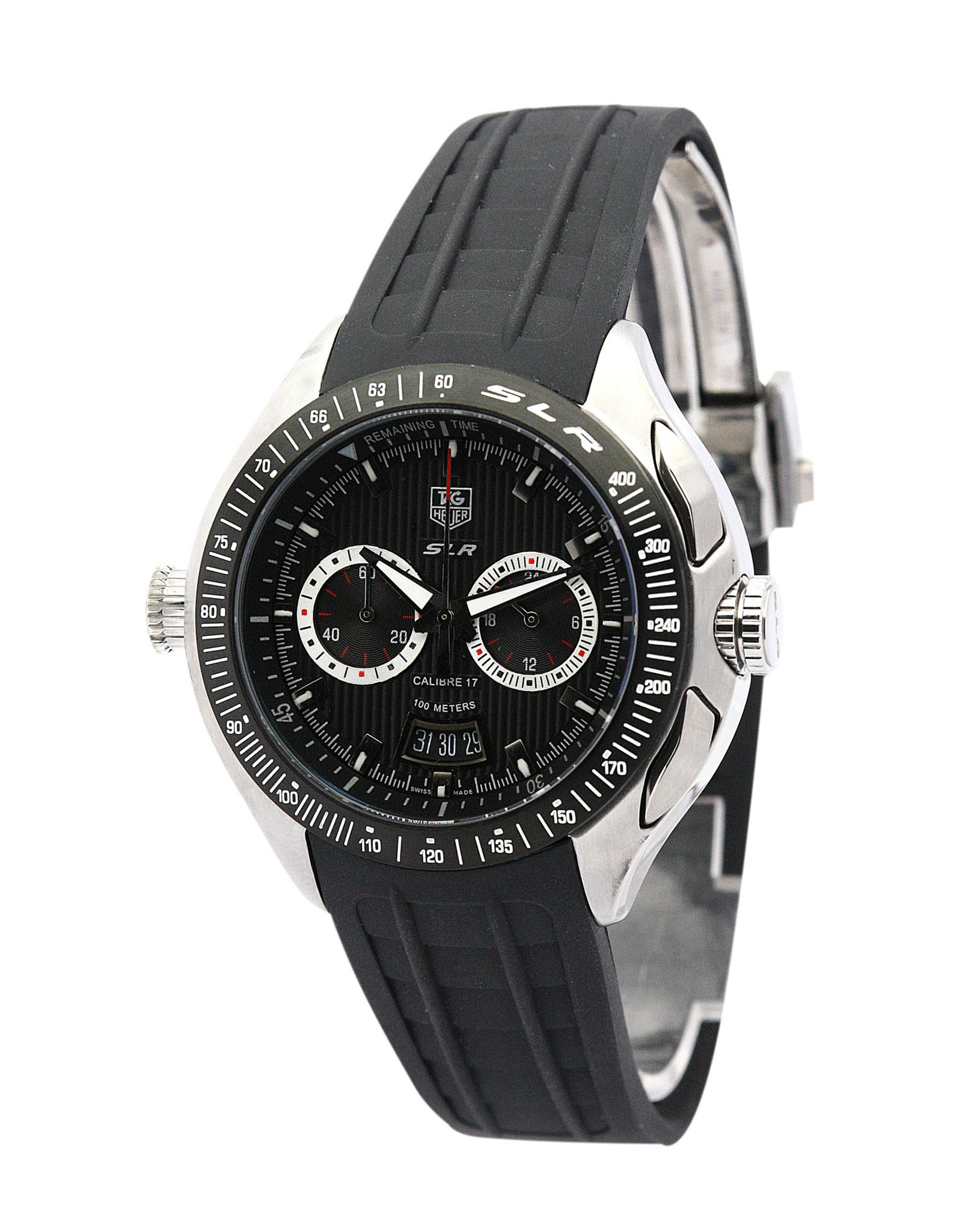 Tag Heuer Cinghia Di GoMMa Nera Con Quadrante Nero Cag2010.Ba0254 47 MM-1