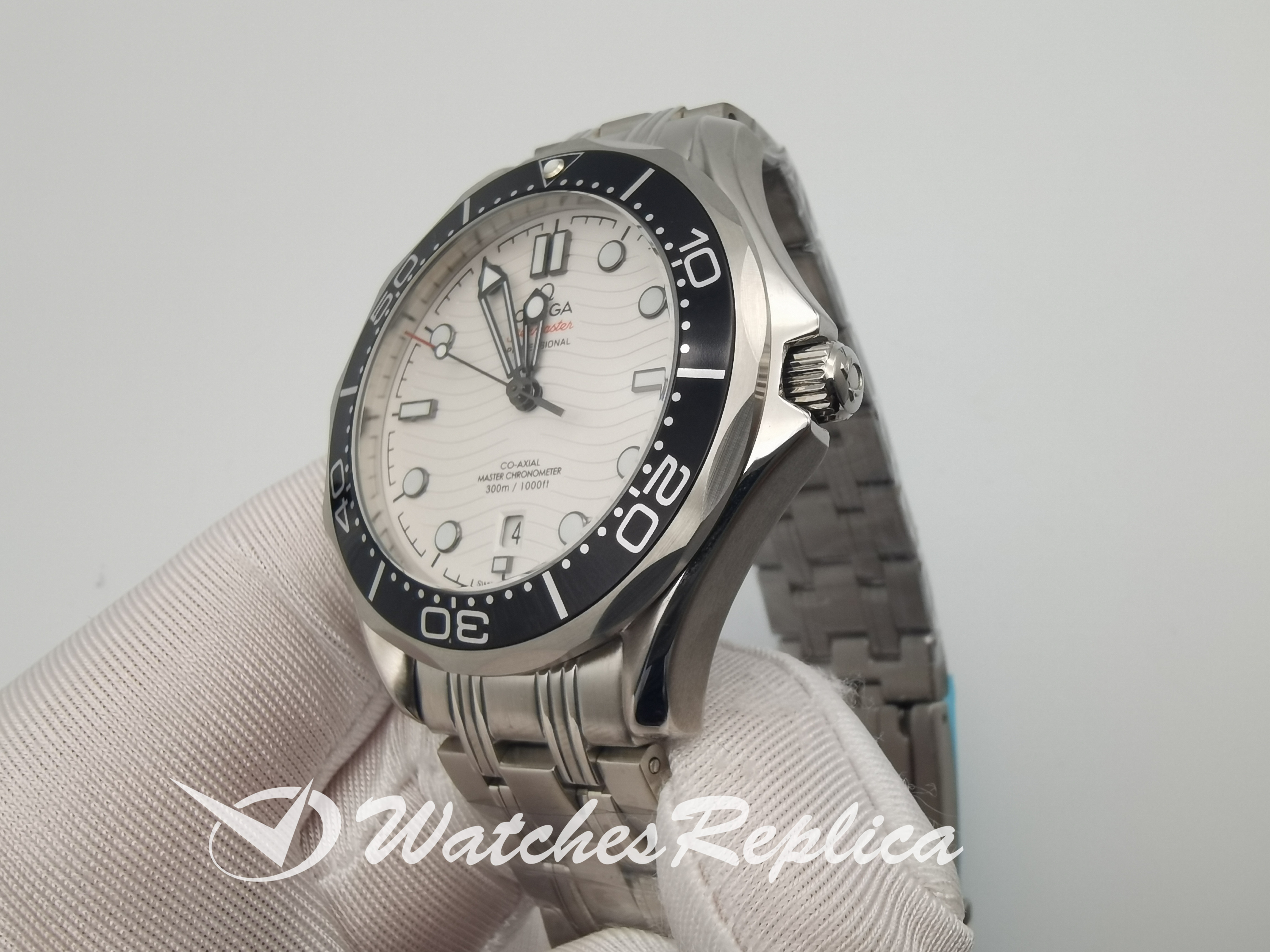 Omega Seamaster 210.30.42.20.04.001 42MM Quadrante bianco Per Uomo Guarda-3